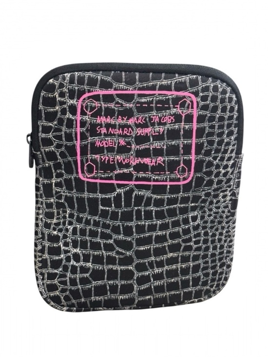 Marc By Marc Jacobs Other - Marc by Marc Jacobs Faux Croc iPad Tablet Case Black Zip Cover – Stylish Tech